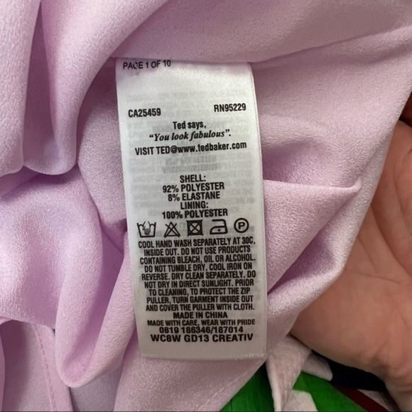 Ted Baker Creativ Bay Of Honor Cut Out Tunic Dress Size 2 US Ted baker Size 0 - Picture 13 of 14